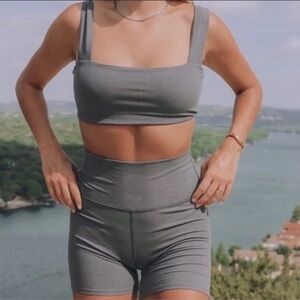 Daily drills Lawson bra and shortie short shorts set